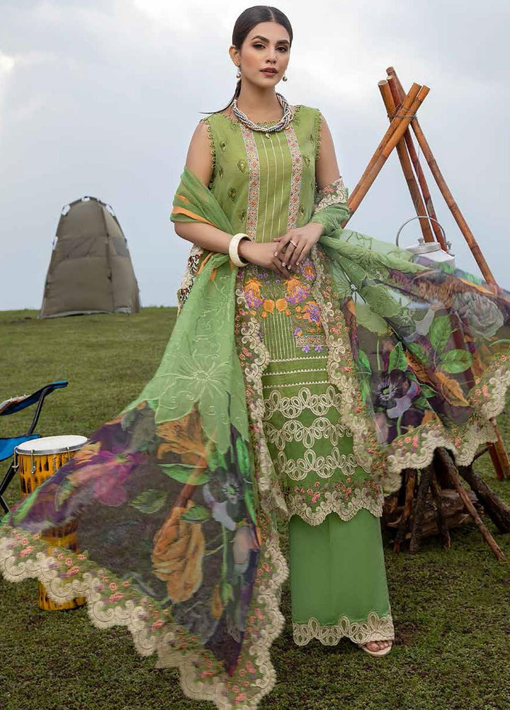 Charizma Embroidered Lawn Suits Unstitched 3 Piece CRZ21SM ED-16 - Festive Collection