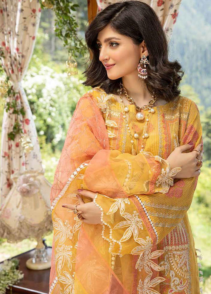 Charizma Embroidered Lawn Suits Unstitched 3 Piece CRZ21SM ED-18 - Festive Collection