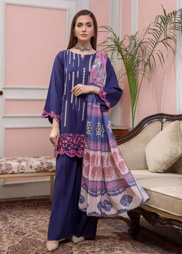 Charizma Embroidered Marina Suits Unstitched 3 Piece CRZ21SS CMW / 04 - Winter Collection