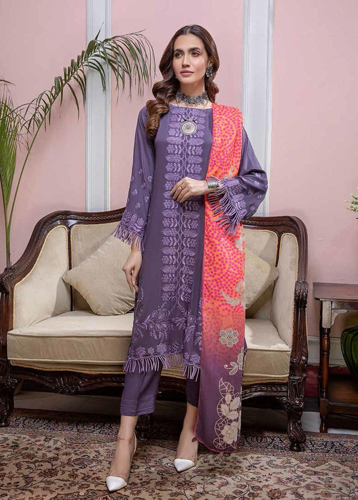 Charizma Embroidered Marina Suits Unstitched 3 Piece CRZ21SS CMW / 08 - Winter Collection