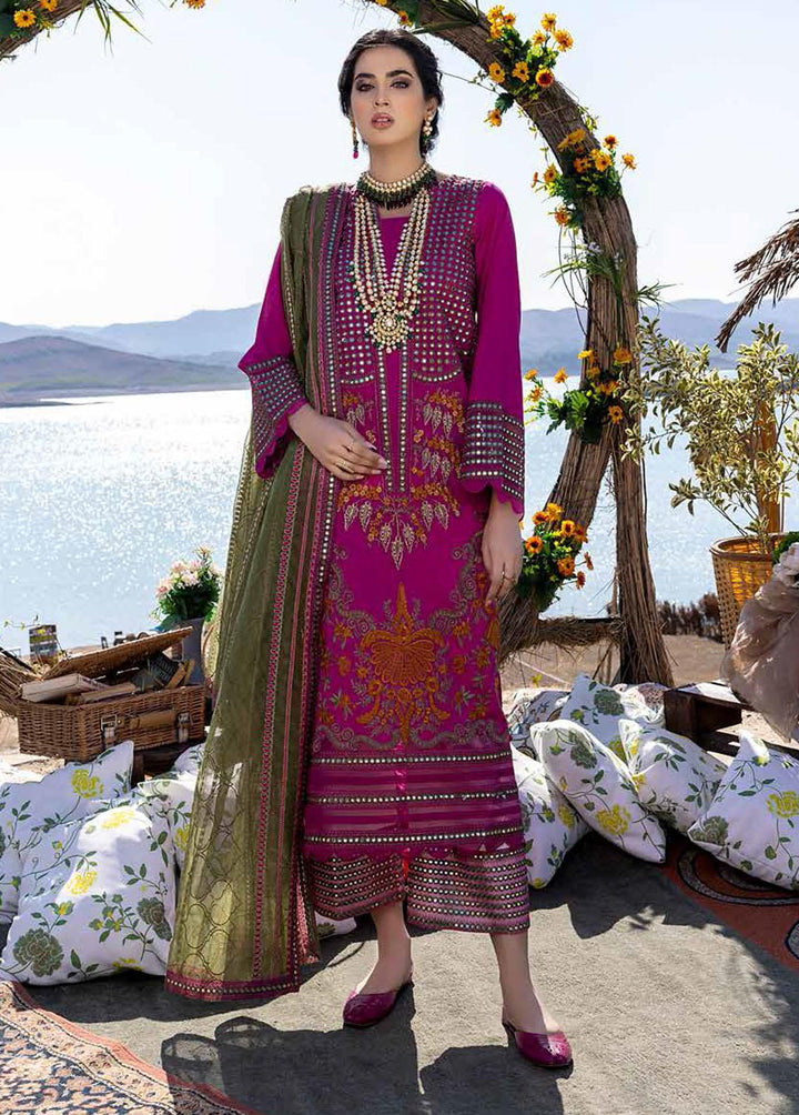 Charizma Embroidered Lawn Suits Unstitched 3 Piece CRZ22SS CFL-01 - Summer Collection