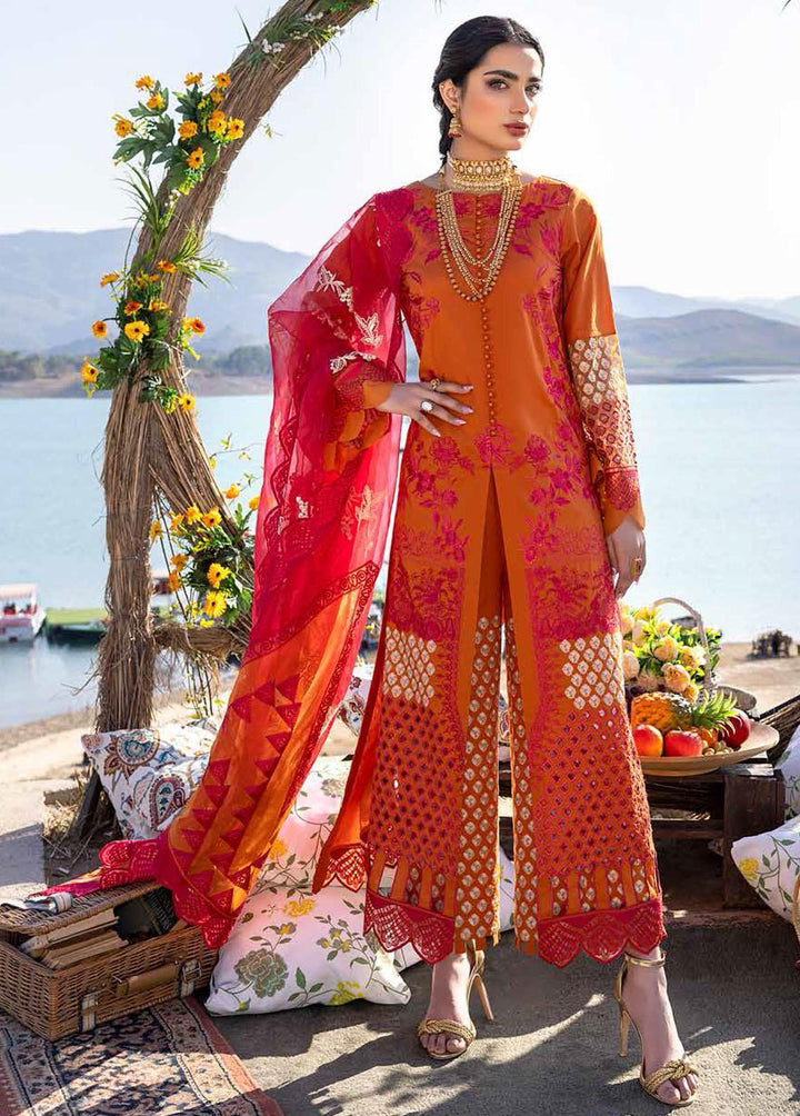 Charizma Embroidered Lawn Suits Unstitched 3 Piece CRZ22SS CFL-03 - Summer Collection