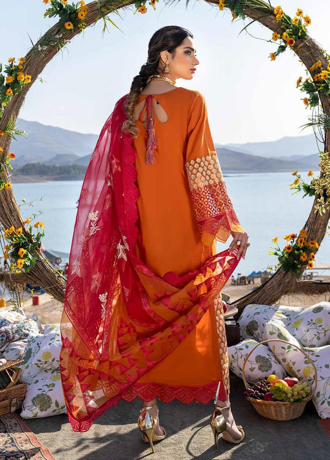 Charizma Embroidered Lawn Suits Unstitched 3 Piece CRZ22SS CFL-03 - Summer Collection