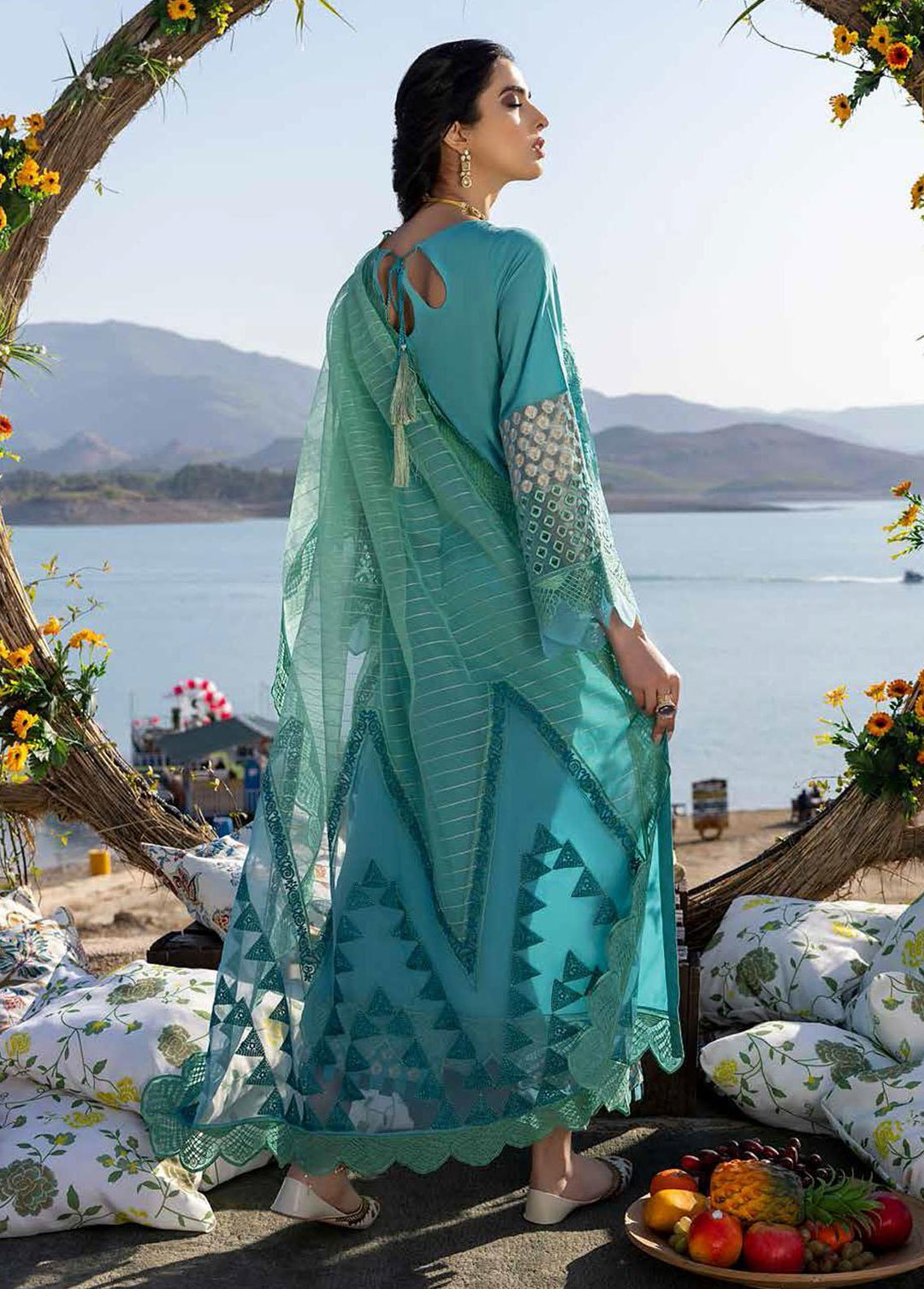 Charizma Embroidered Lawn Suits Unstitched 3 Piece CRZ22SS CFL-03A - Summer Collection