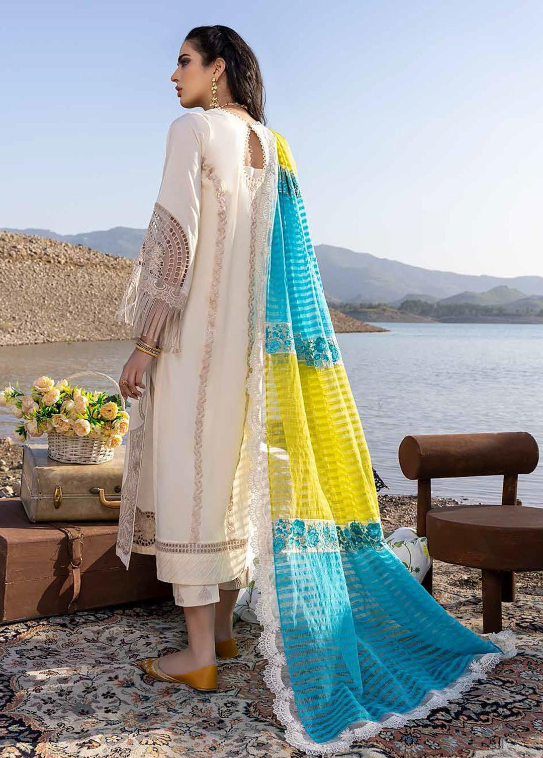 Charizma Embroidered Lawn Suits Unstitched 3 Piece CRZ22SS CFL-05 - Summer Collection