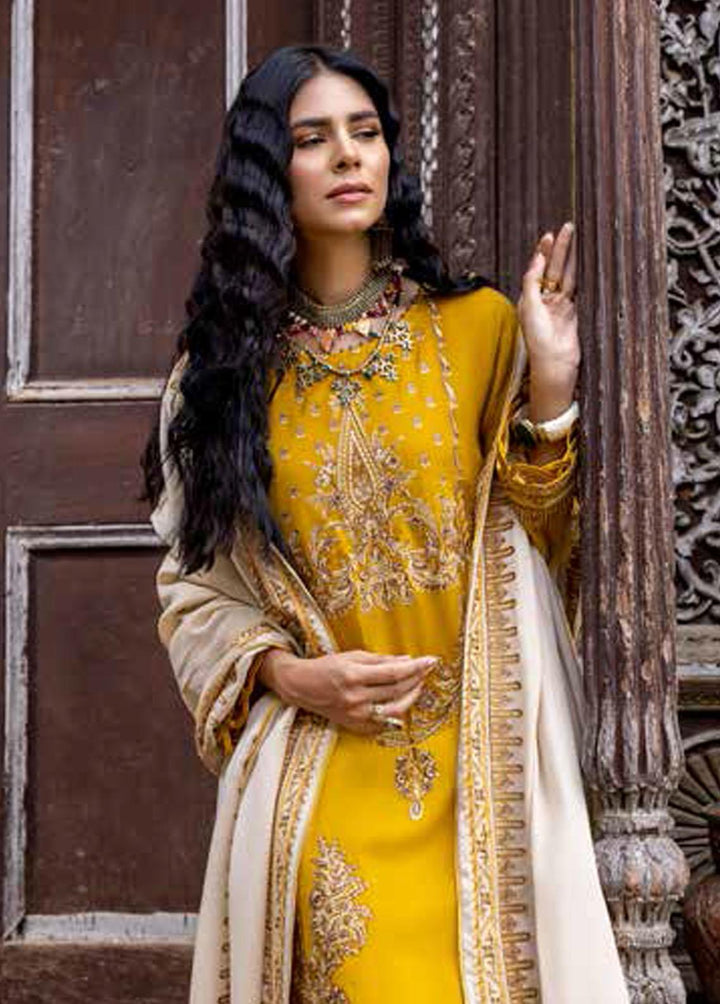 Signature Series By Charizma Embroidered Leather Peach Suits Unstitched 3 Piece CRZ22LP CSS-02 - Winter Collection