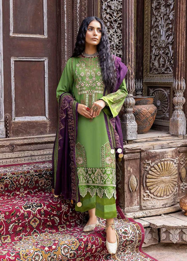 Signature Series By Charizma Embroidered Leather Peach Suits Unstitched 3 Piece CRZ22LP CSS-04 - Winter Collection