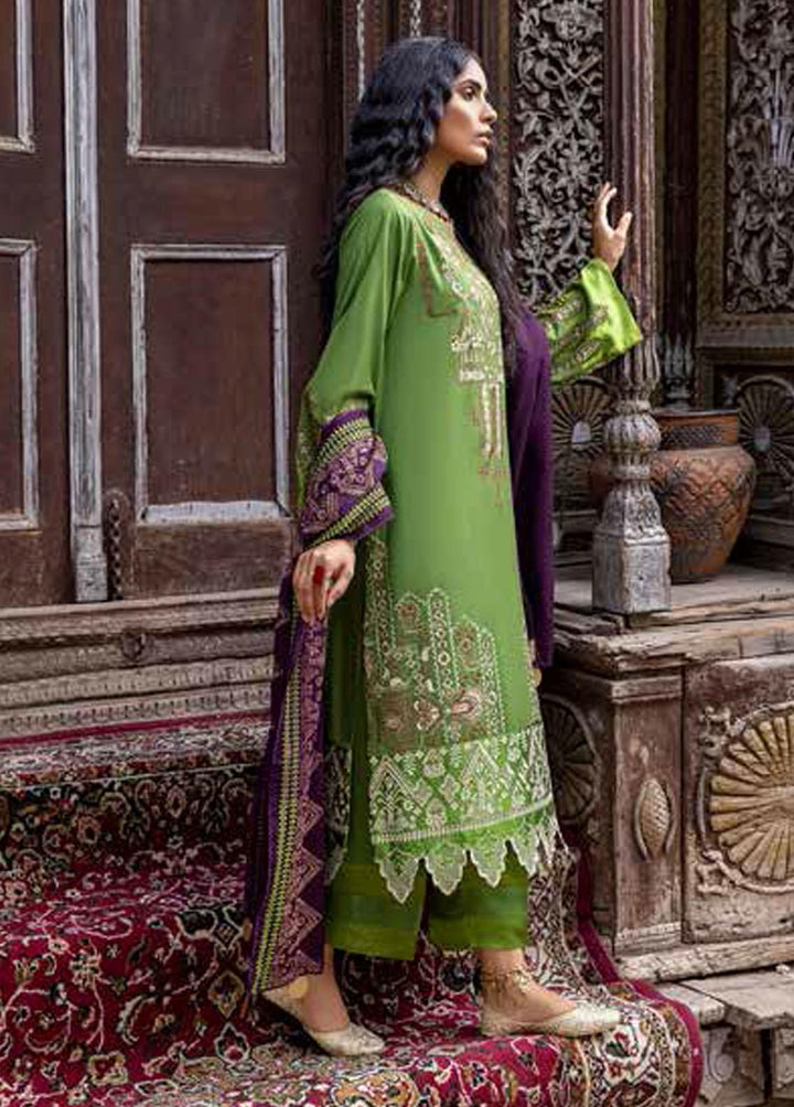 Signature Series By Charizma Embroidered Leather Peach Suits Unstitched 3 Piece CRZ22LP CSS-04 - Winter Collection