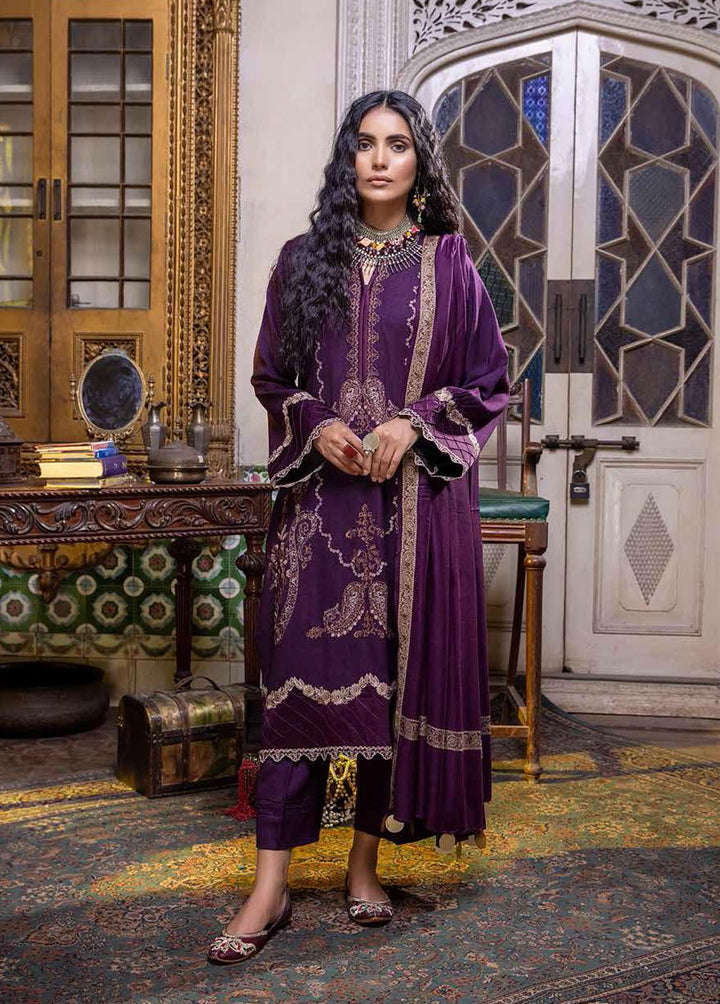 Signature Series By Charizma Embroidered Leather Peach Suits Unstitched 3 Piece CRZ22LP CSS-06 - Winter Collection