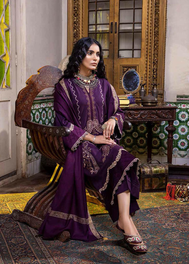 Signature Series By Charizma Embroidered Leather Peach Suits Unstitched 3 Piece CRZ22LP CSS-06 - Winter Collection