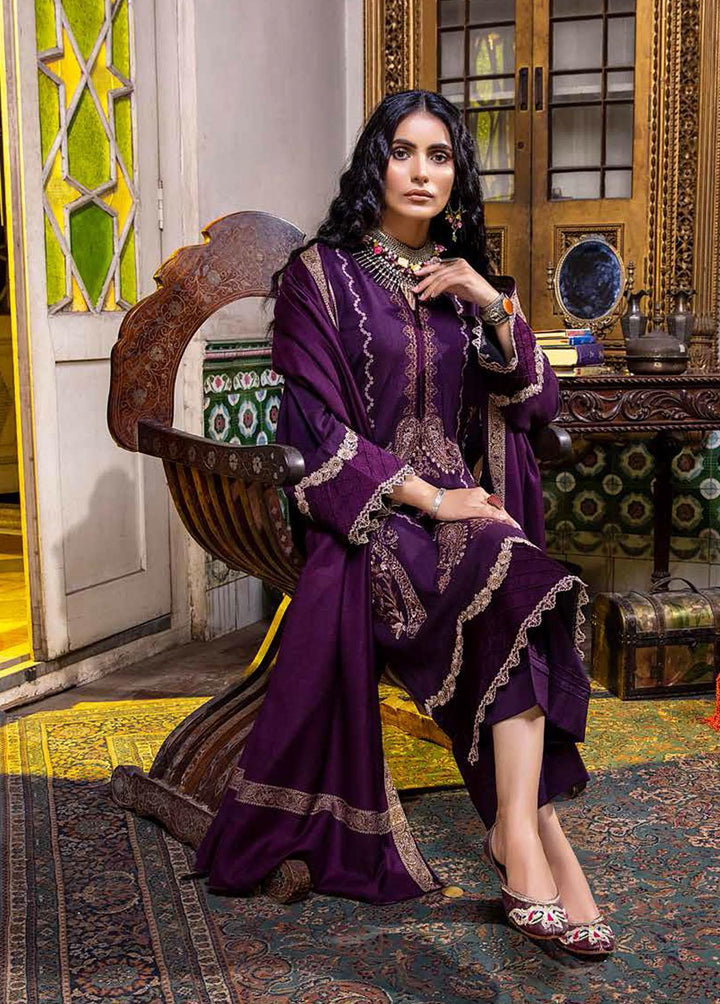 Signature Series By Charizma Embroidered Leather Peach Suits Unstitched 3 Piece CRZ22LP CSS-06 - Winter Collection