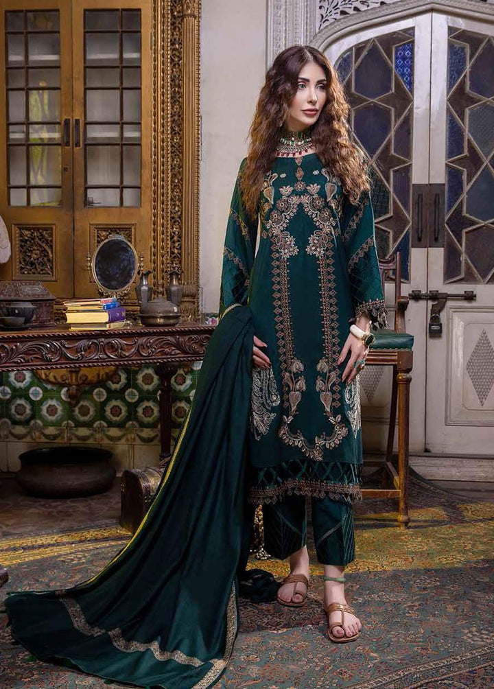 Signature Series By Charizma Embroidered Leather Peach Suits Unstitched 3 Piece CRZ22LP CSS-09 - Winter Collection