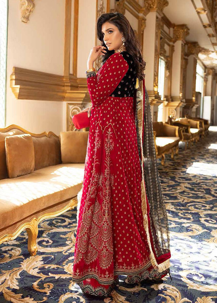 Charizma Embroidered Velvet Suits Unstitched 3 Piece CRZ22-V2 CV-08 - Luxury Collection