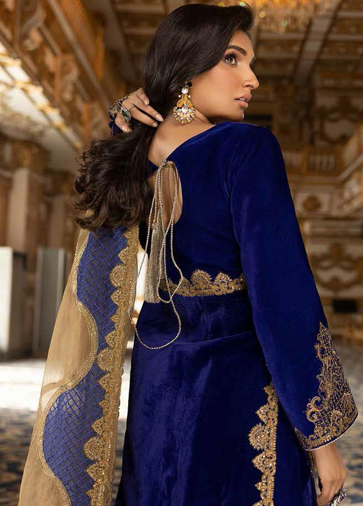 Charizma Embroidered Velvet Suits Unstitched 3 Piece CRZ22-V2 CV-09 - Luxury Collection