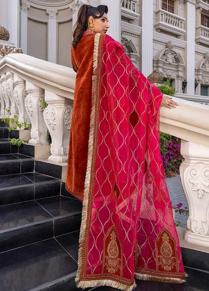 Charizma Embroidered Velvet Suits Unstitched 3 Piece CRZ22-V2 CV-12 - Luxury Collection