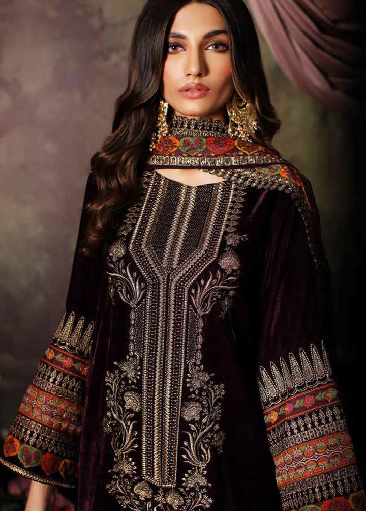 Signora By Charizma Embroidered Velvet Suits Unstitched 3 Piece CRZ23VT CVT3-01 - Premium Collection