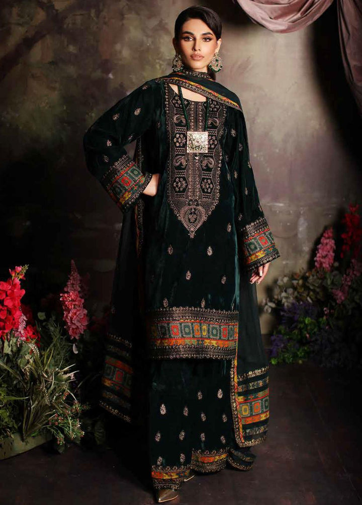 Signora By Charizma Embroidered Velvet Suits Unstitched 3 Piece CRZ23VT CVT3-02 - Premium Collection