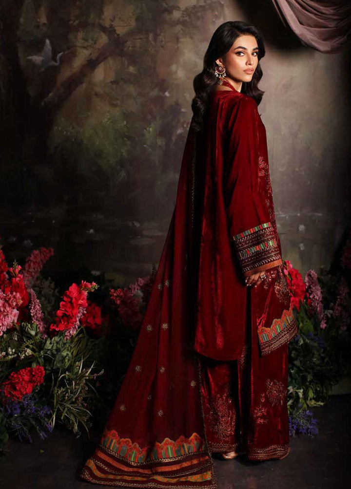 Signora By Charizma Embroidered Velvet Suits Unstitched 3 Piece CRZ23VT CVT3-03 - Premium Collection