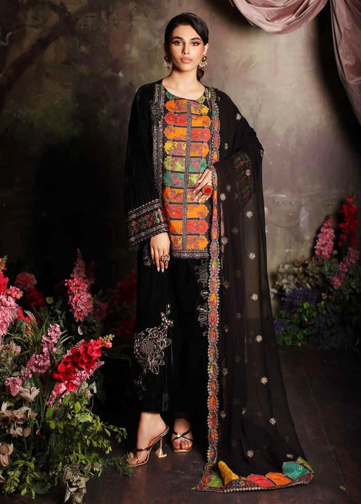 Signora By Charizma Embroidered Velvet Suits Unstitched 3 Piece CRZ23VT CVT3-04 - Premium Collection