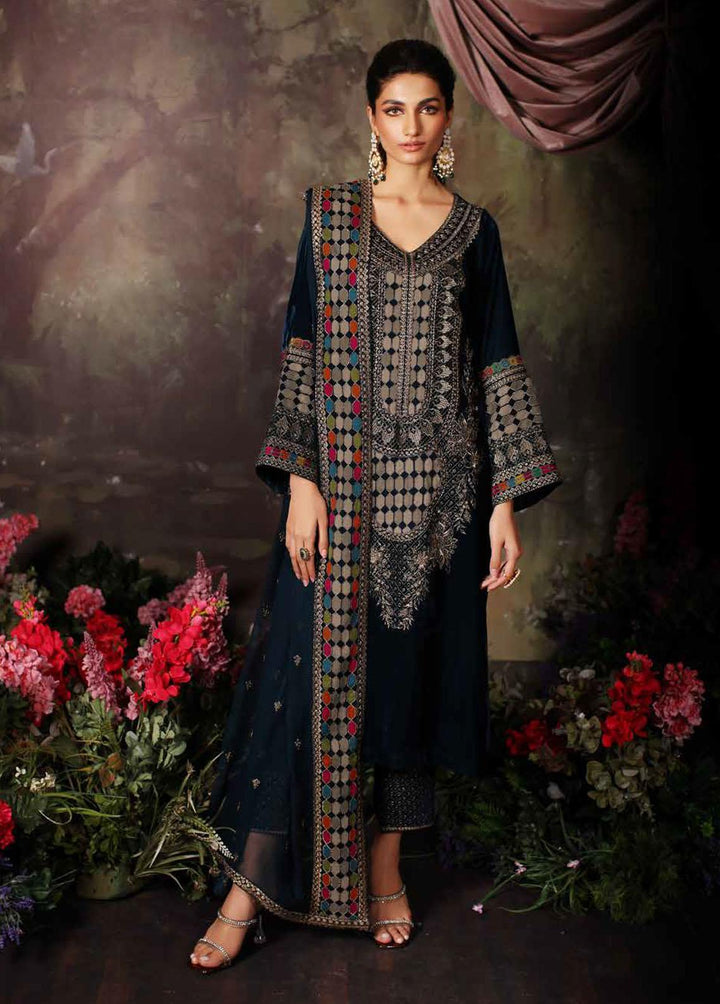 Signora By Charizma Embroidered Velvet Suits Unstitched 3 Piece CRZ23VT CVT3-05 - Premium Collection