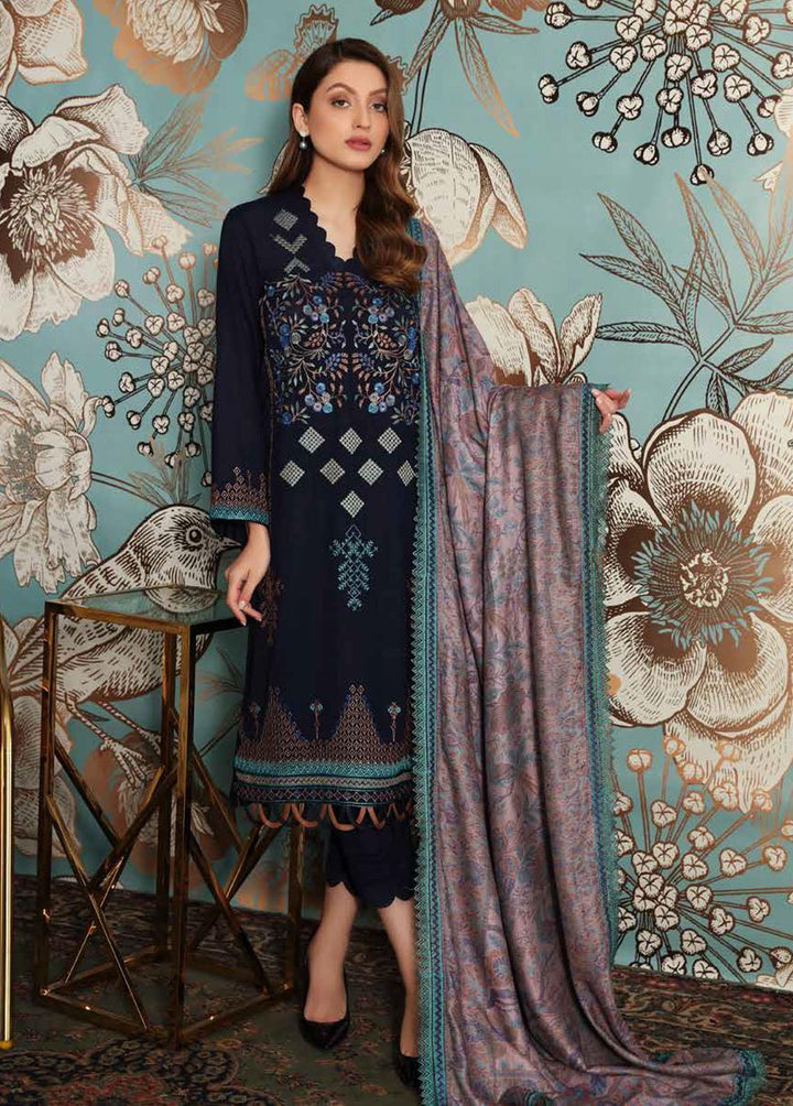 Charizma Embroidered Slub Suits Unstitched 3 Piece CRZ21SL CLS 05 - Winter Collection