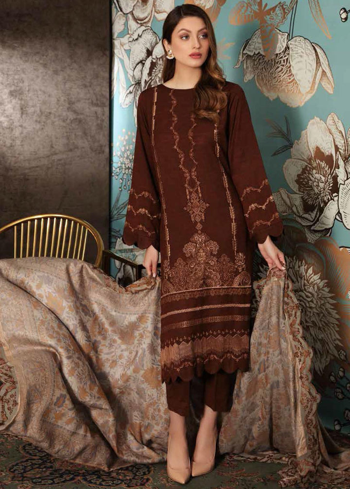 Charizma Embroidered Slub Suits Unstitched 3 Piece CRZ21SL CLS 06 - Winter Collection
