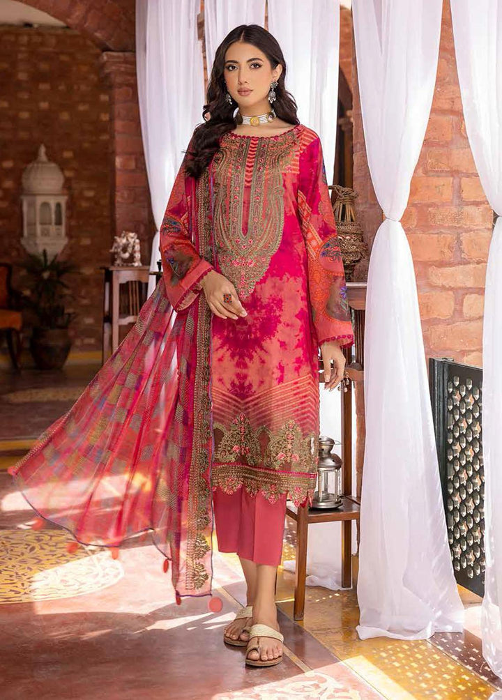 Swiss Miss By Charizma Embroidered Swiss Voile Suits Unstitched 3 Piece CRZ23SM CSM-01 - Summer Collection