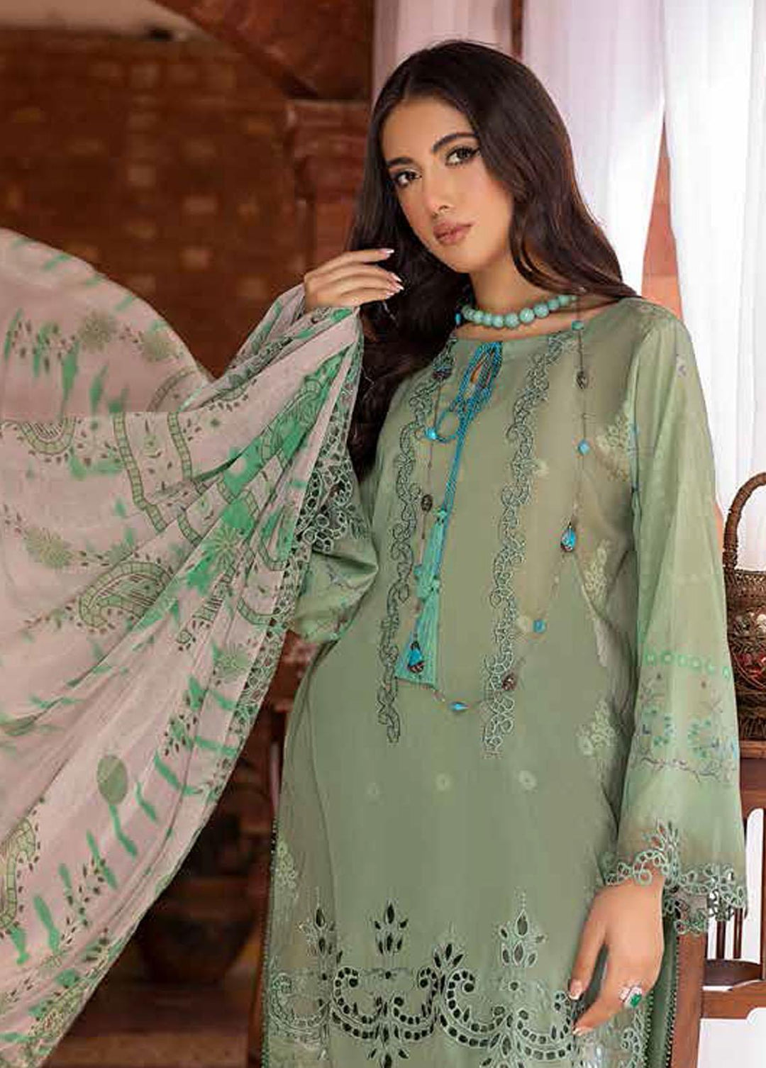 Swiss Miss By Charizma Embroidered Swiss Voile Suits Unstitched 3 Piece CRZ23SM CSM-02 - Summer Collection