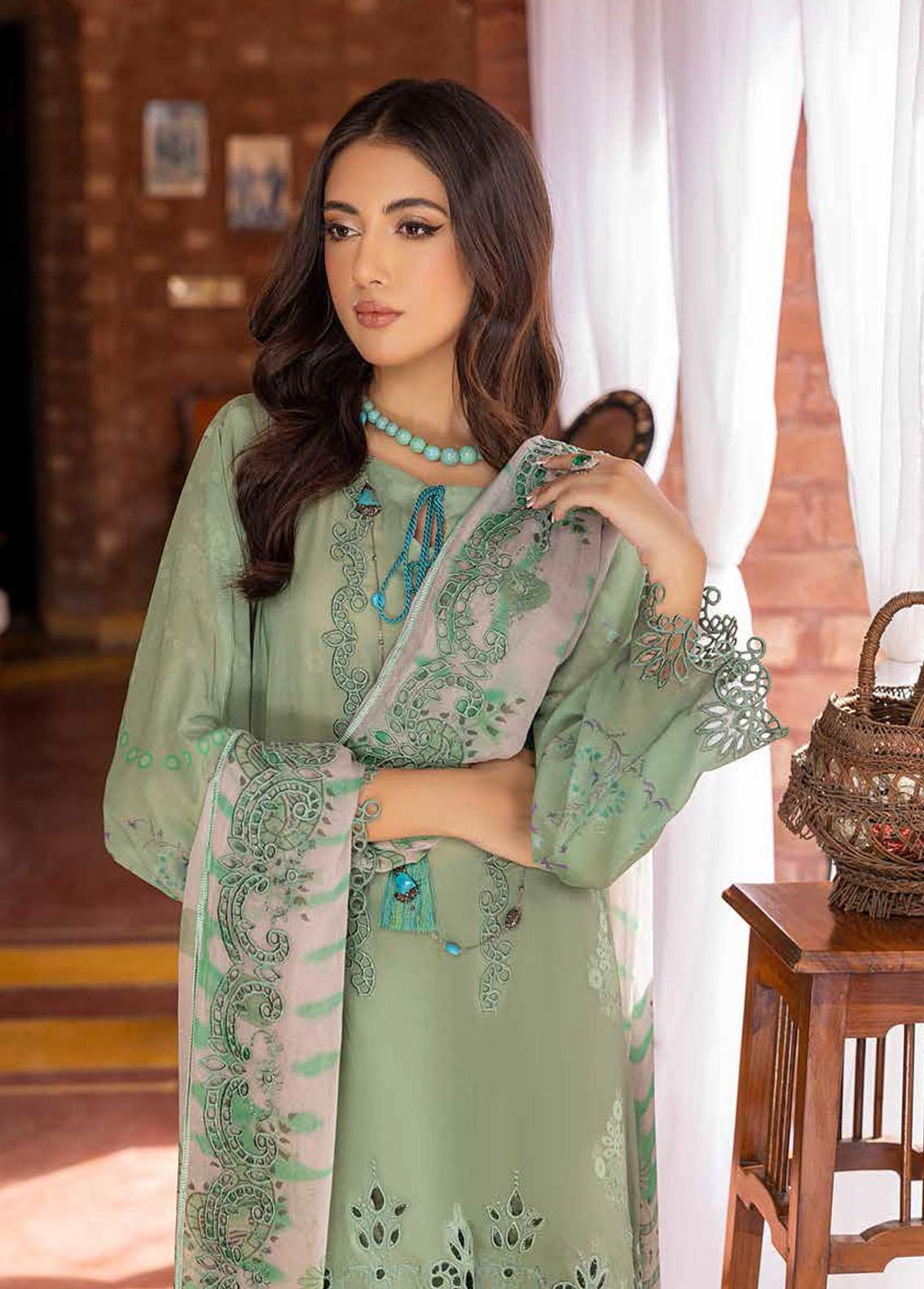 Swiss Miss By Charizma Embroidered Swiss Voile Suits Unstitched 3 Piece CRZ23SM CSM-02 - Summer Collection
