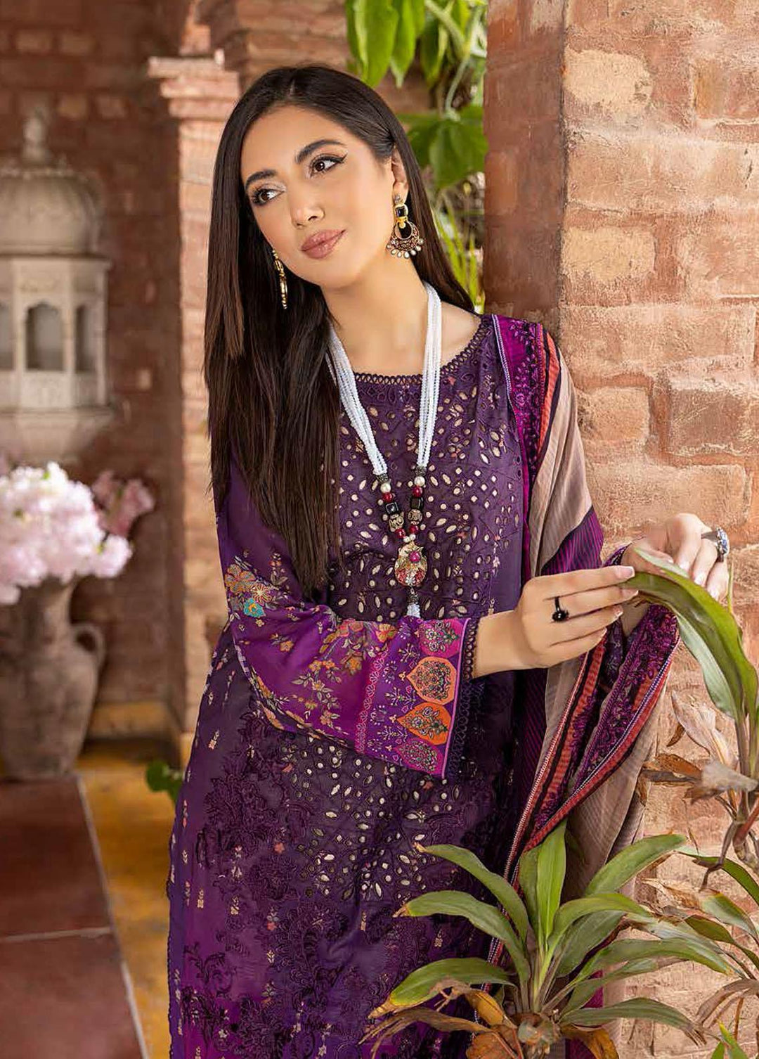 Swiss Miss By Charizma Embroidered Swiss Voile Suits Unstitched 3 Piece CRZ23SM CSM-03 - Summer Collection