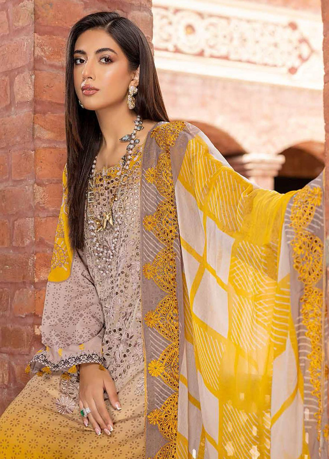 Swiss Miss By Charizma Embroidered Swiss Voile Suits Unstitched 3 Piece CRZ23SM CSM-04 - Summer Collection