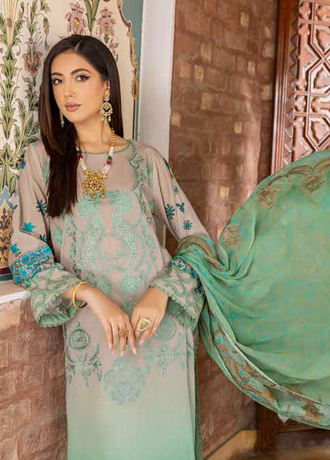 Swiss Miss By Charizma Embroidered Swiss Voile Suits Unstitched 3 Piece CRZ23SM CSM-07 - Summer Collection