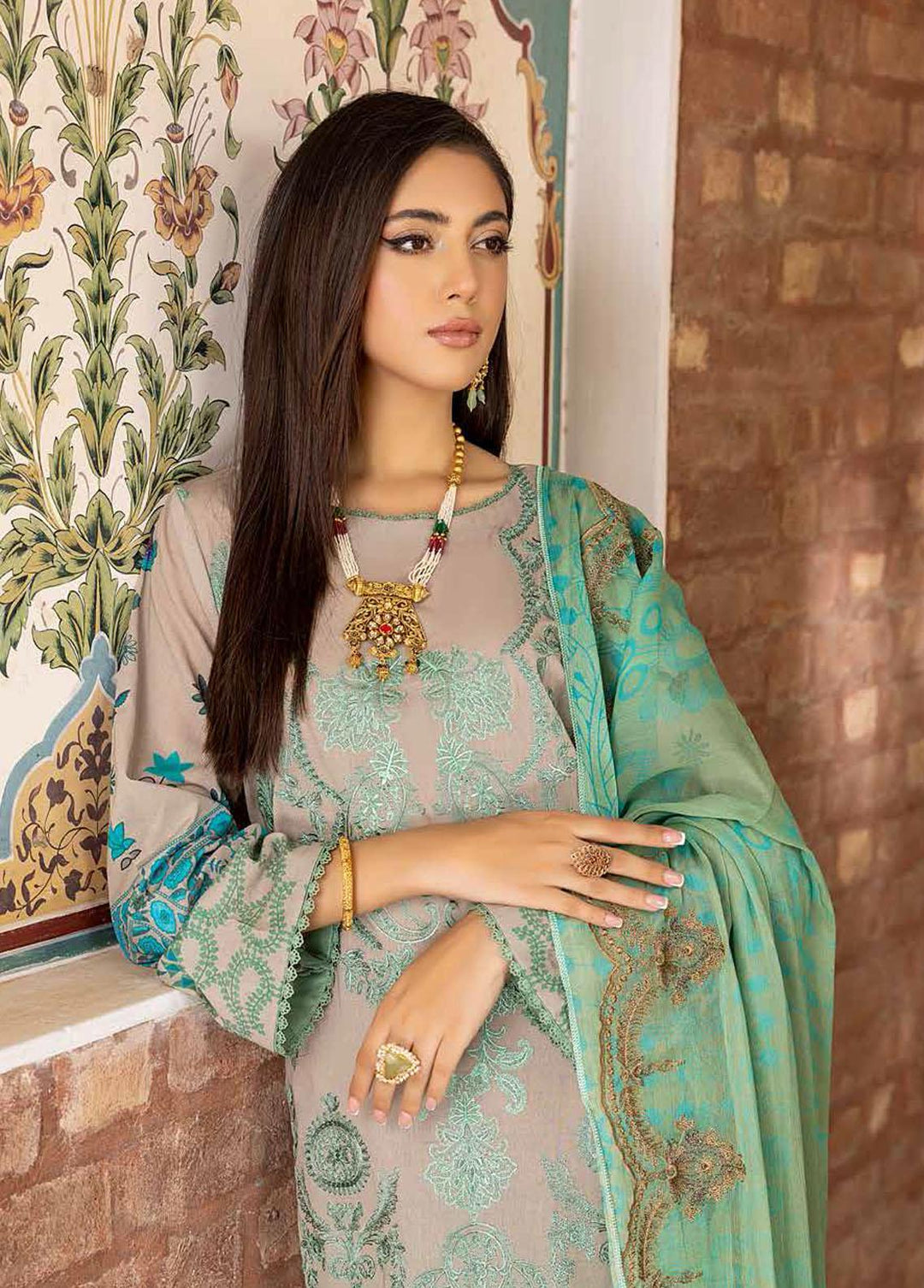 Swiss Miss By Charizma Embroidered Swiss Voile Suits Unstitched 3 Piece CRZ23SM CSM-07 - Summer Collection