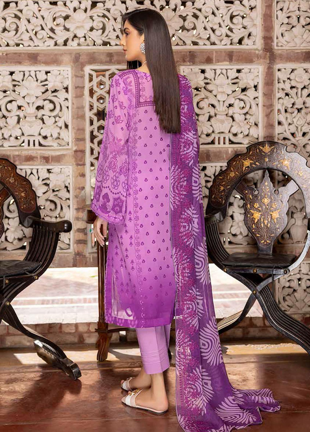 Swiss Miss By Charizma Embroidered Swiss Voile Suits Unstitched 3 Piece CRZ23SM CSM-08 - Summer Collection