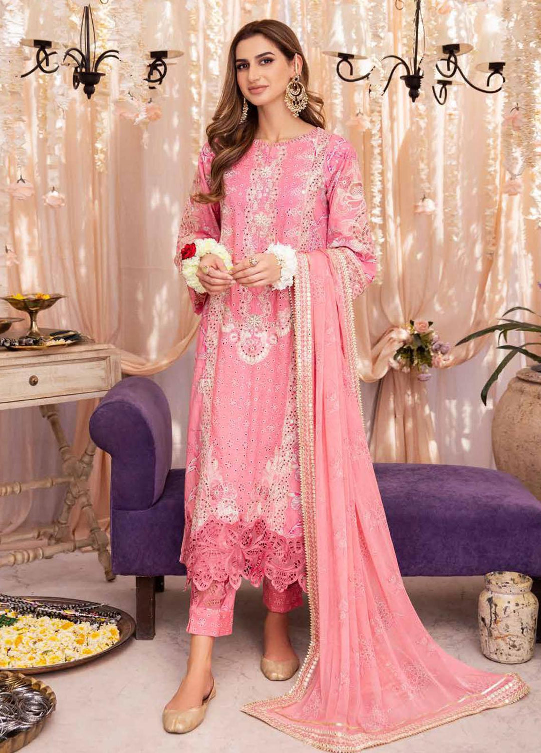 Charizma Embroidered Lawn Suits Unstitched 3 Piece CRZ23FE ED-01 - Festive Eid Collection