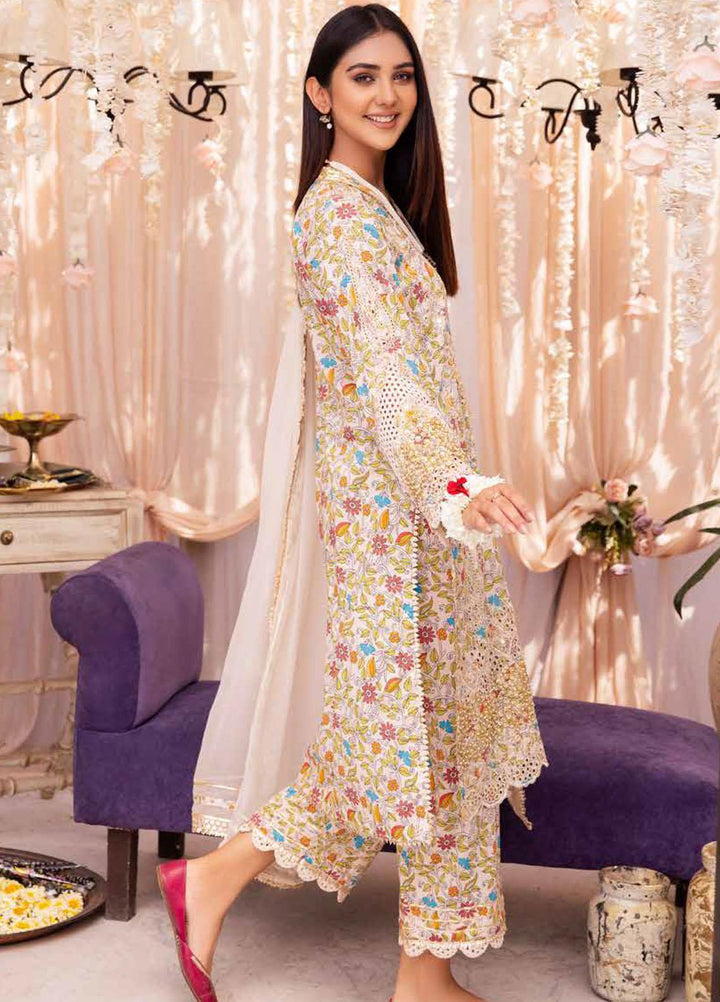 Charizma Embroidered Lawn Suits Unstitched 3 Piece CRZ23FE ED-02 - Festive Eid Collection