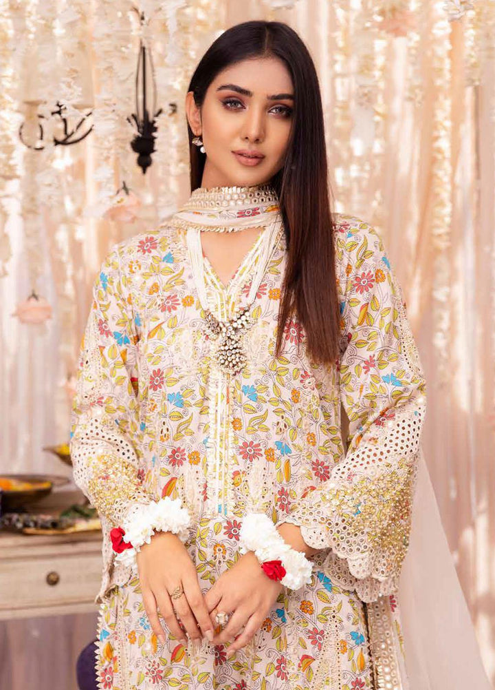 Charizma Embroidered Lawn Suits Unstitched 3 Piece CRZ23FE ED-02 - Festive Eid Collection