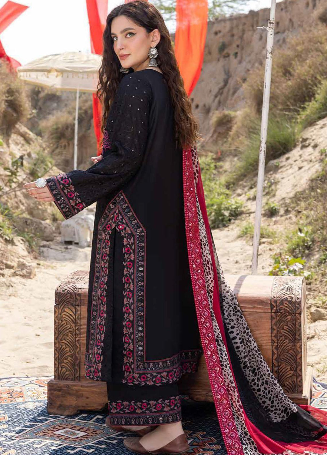 Charizma Embroidered Lawn Suits Unstitched 3 Piece CRZ23FE ED-03 - Festive Eid Collection