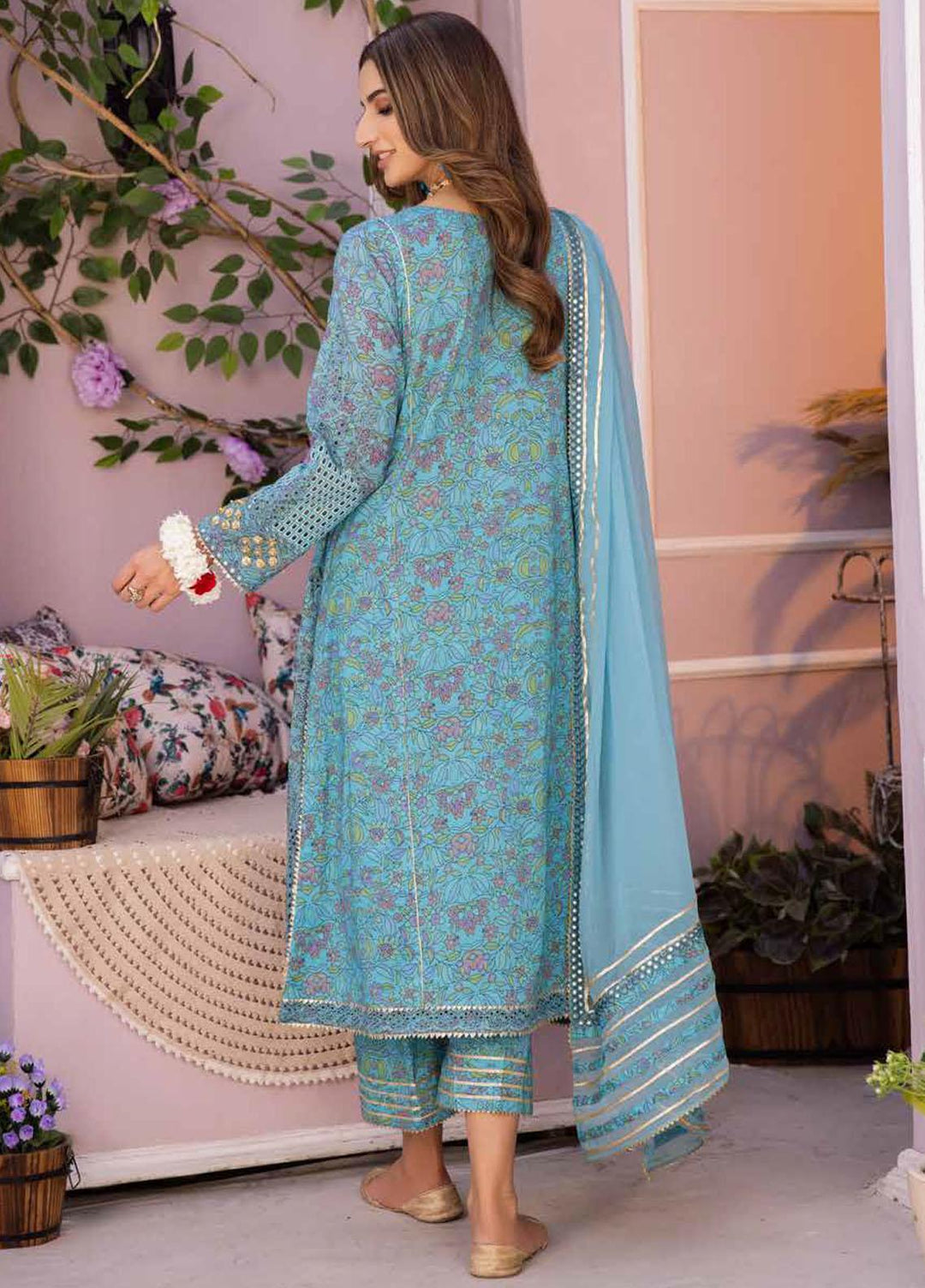 Charizma Embroidered Lawn Suits Unstitched 3 Piece CRZ23FE ED-04 - Festive Eid Collection