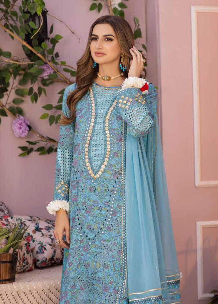 Charizma Embroidered Lawn Suits Unstitched 3 Piece CRZ23FE ED-04 - Festive Eid Collection
