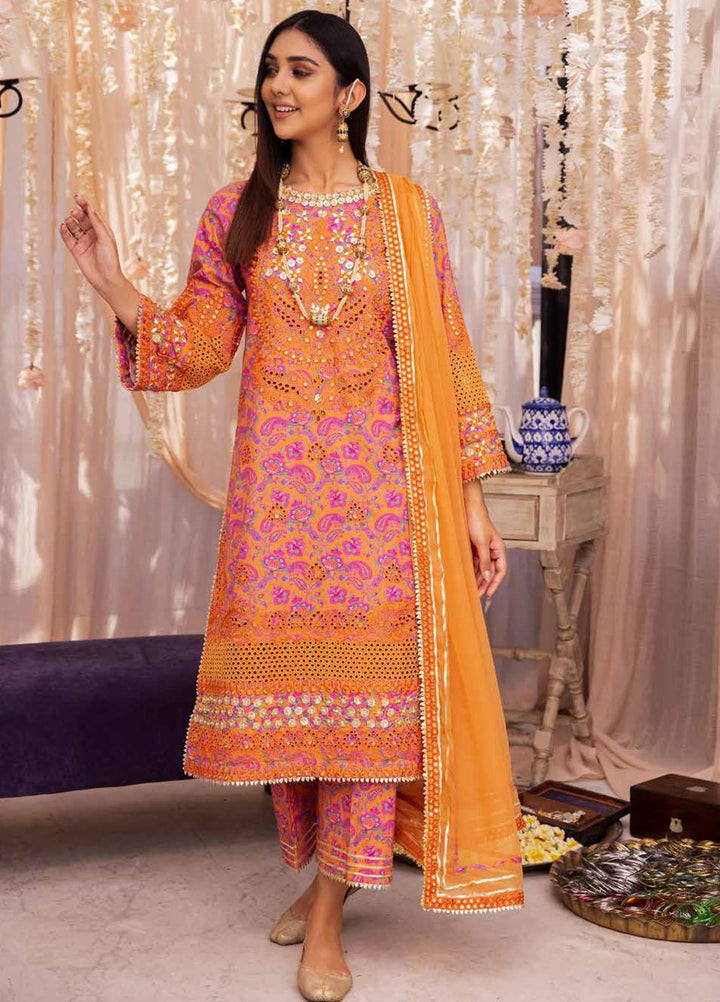 Charizma Embroidered Lawn Suits Unstitched 3 Piece CRZ23FE ED-05 - Festive Eid Collection