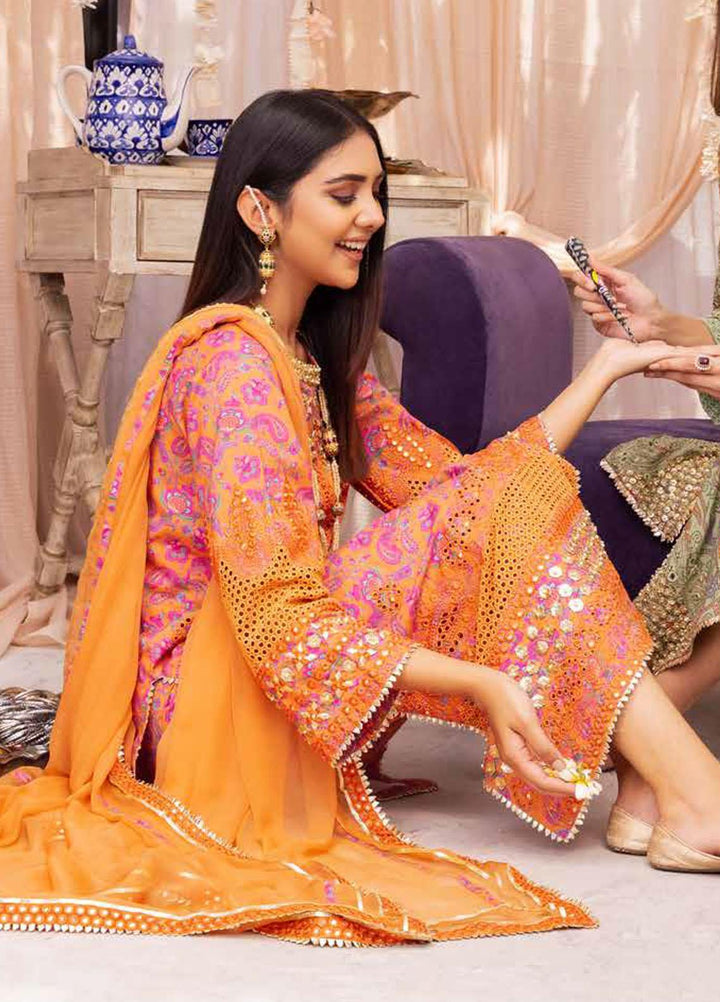 Charizma Embroidered Lawn Suits Unstitched 3 Piece CRZ23FE ED-05 - Festive Eid Collection