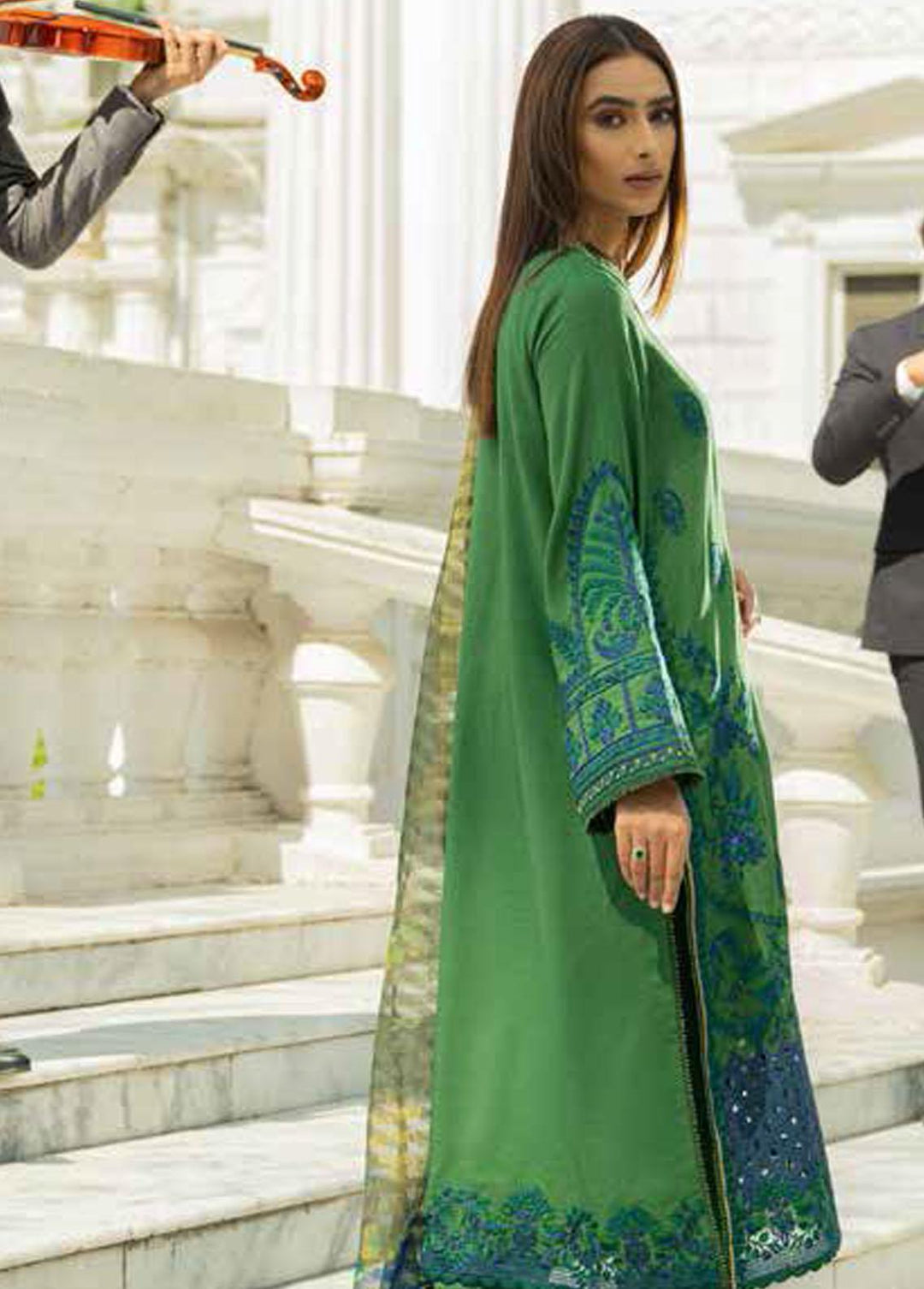 Charizma Embroidered Karandi Suits Unstitched 3 Piece CRZ22K CKW 04 - Winter Collection