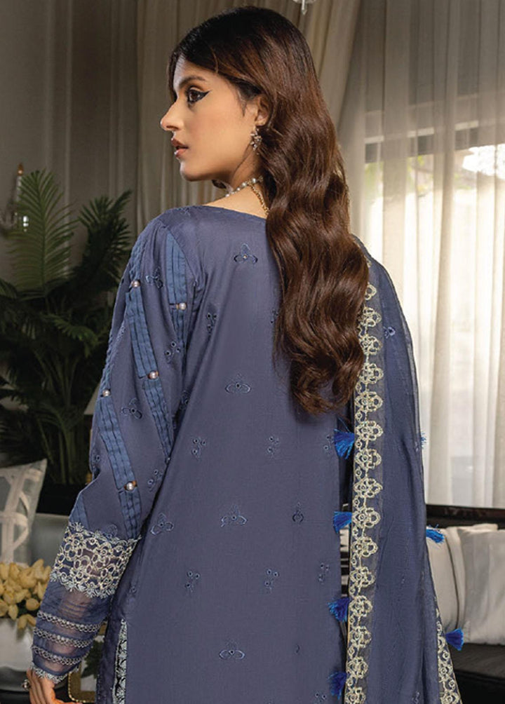 Charlotte By Humdum Embroidered Lawn Suits Unstitched 3 Piece HD23C 02 - Summer Collection