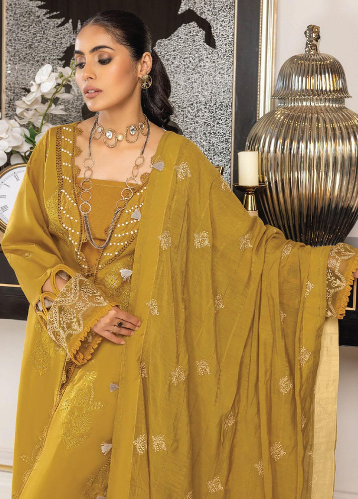 Charlotte By Humdum Embroidered Lawn Suits Unstitched 3 Piece HD23C 03 - Summer Collection