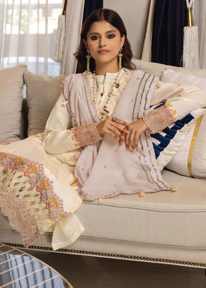 Charlotte By Humdum Embroidered Lawn Suits Unstitched 3 Piece HD23C 04 - Summer Collection