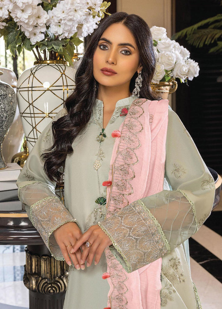 Charlotte By Humdum Embroidered Lawn Suits Unstitched 3 Piece HD23C 05 - Summer Collection