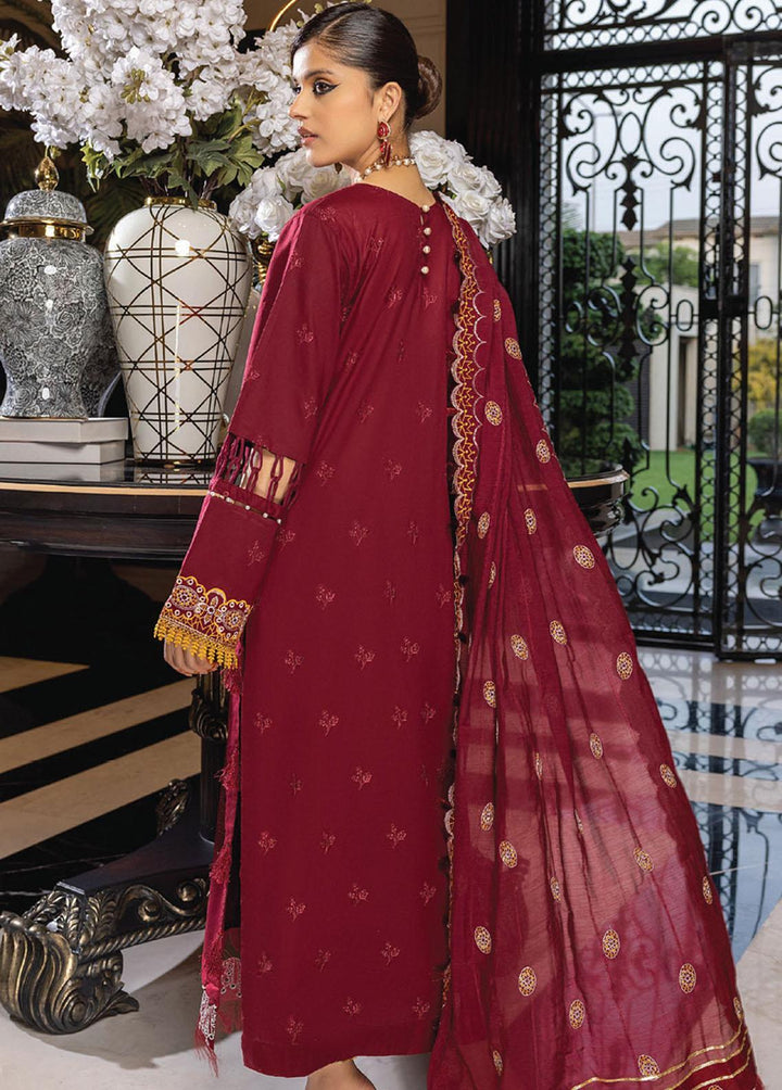 Charlotte By Humdum Embroidered Lawn Suits Unstitched 3 Piece HD23C 08 - Summer Collection