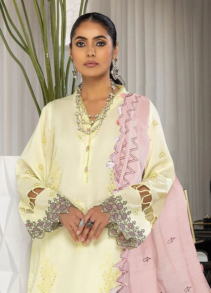Charlotte by Humdum Chikankari Lawn Suits Unstitched 3 Piece HD24CH D-06 - Summer Collection