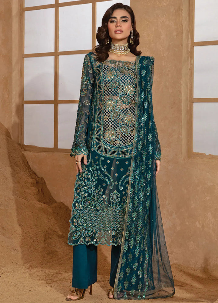 Chatoyer By Rang Rasiya Embroidered Suit Unstitched 4 Piece RR24CW D-01 Zimil - Formal Collection